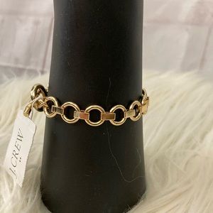 J.Crew Factory Gold Tone Cable Chain Link Bracelet 7”